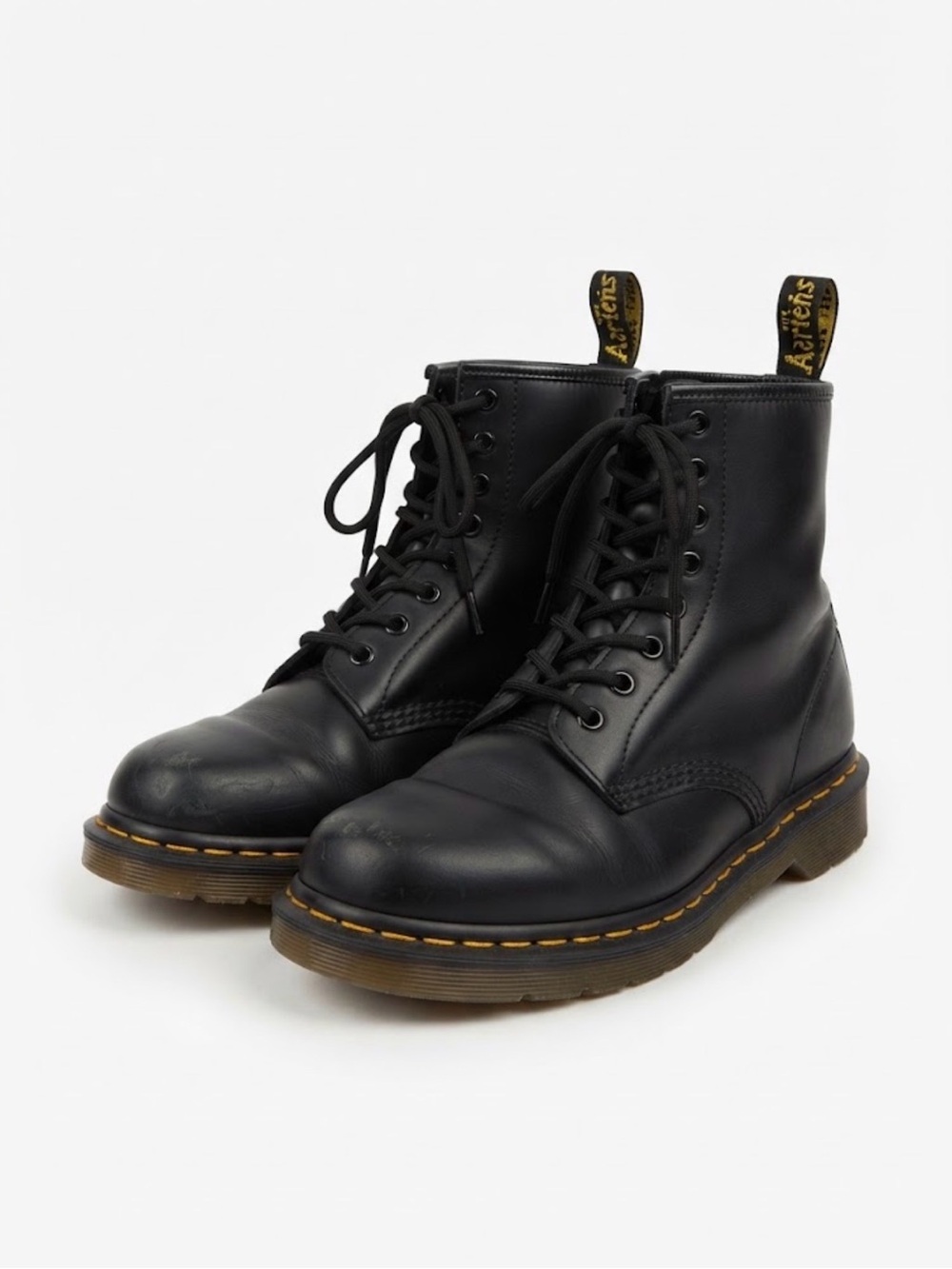 Dr. Martens 1460 Black Smooth Leather 8-Eye Combat Boots Size EU 41 / US Men's 8